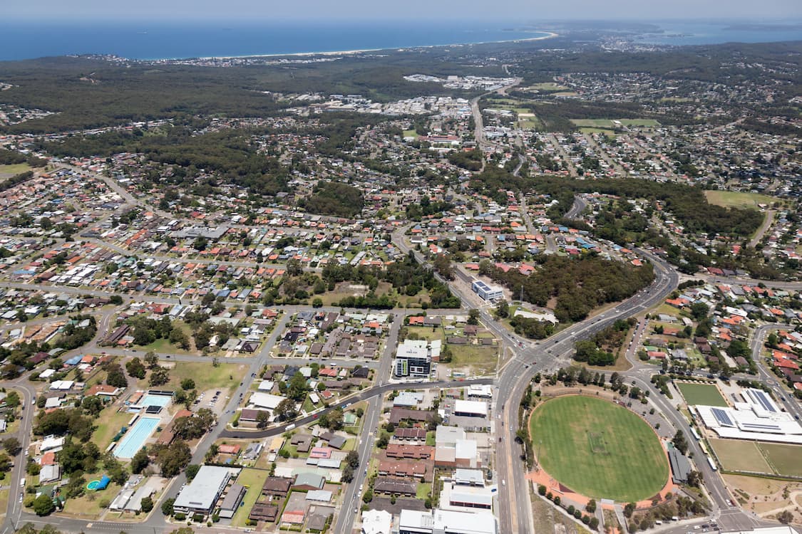 Aerial View Of Residential Area - Mobile Mechanic In Newcastle, NSW