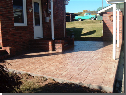 After House Front Concrete — Fletcher, NC — Cane Creek Concrete