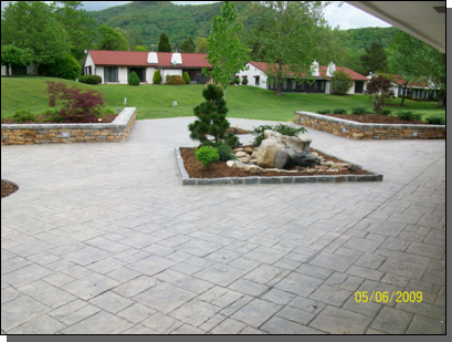 Concrete Ashlar Stone Floor — Fletcher, NC — Cane Creek Concrete