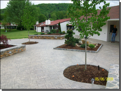Ashlar Stone Floor — Fletcher, NC — Cane Creek Concrete