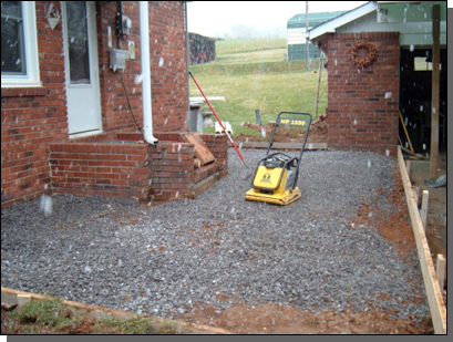 Before House Front Concrete — Fletcher, NC — Cane Creek Concrete