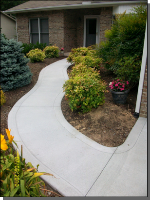 Walkway Home Broom Finish Floor — Fletcher, NC — Cane Creek Concrete