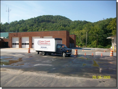 Fairview Volunteer Fire Department Driveway — Fletcher, NC — Cane Creek Concrete