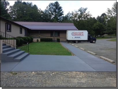 Stairs Gray Stain — Fletcher, NC — Cane Creek Concrete