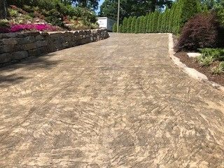 Stamped Concrete Way — Fletcher, NC — Cane Creek Concrete