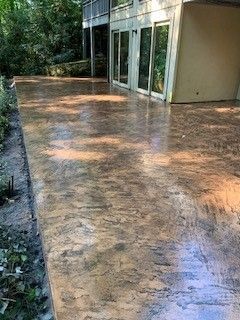 Stamped Concrete Walkway — Fletcher, NC — Cane Creek Concrete