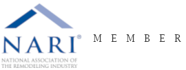NARI member logo in blue and gray with “National Association of the Remodeling Industry” text