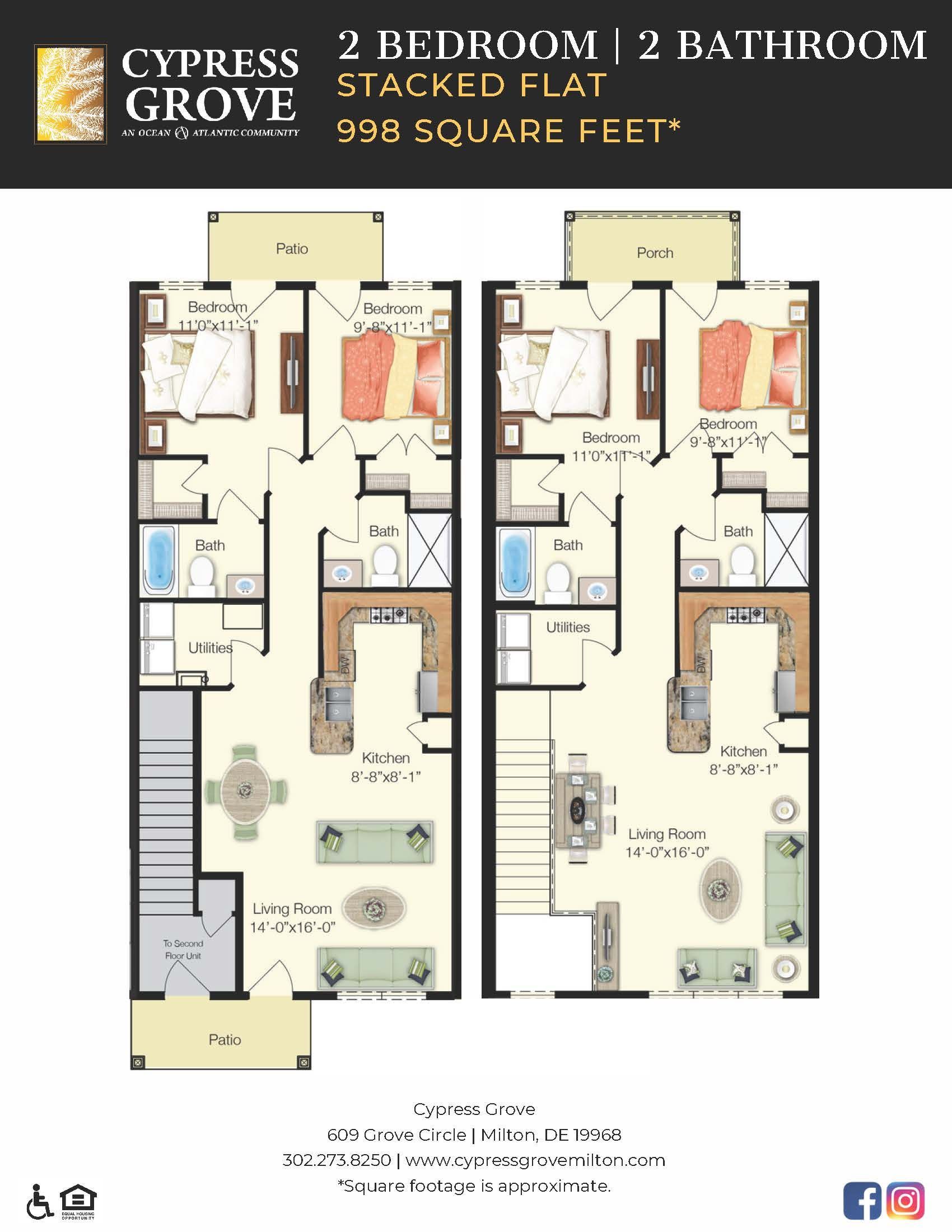 UNIT TYPE TH D TH E floor plan