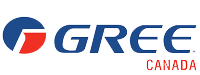 Le logo de gree canada est bleu et rouge.