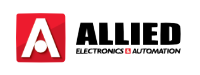 Un logo rouge et noir pour l'électronique et l'automatisation alliées