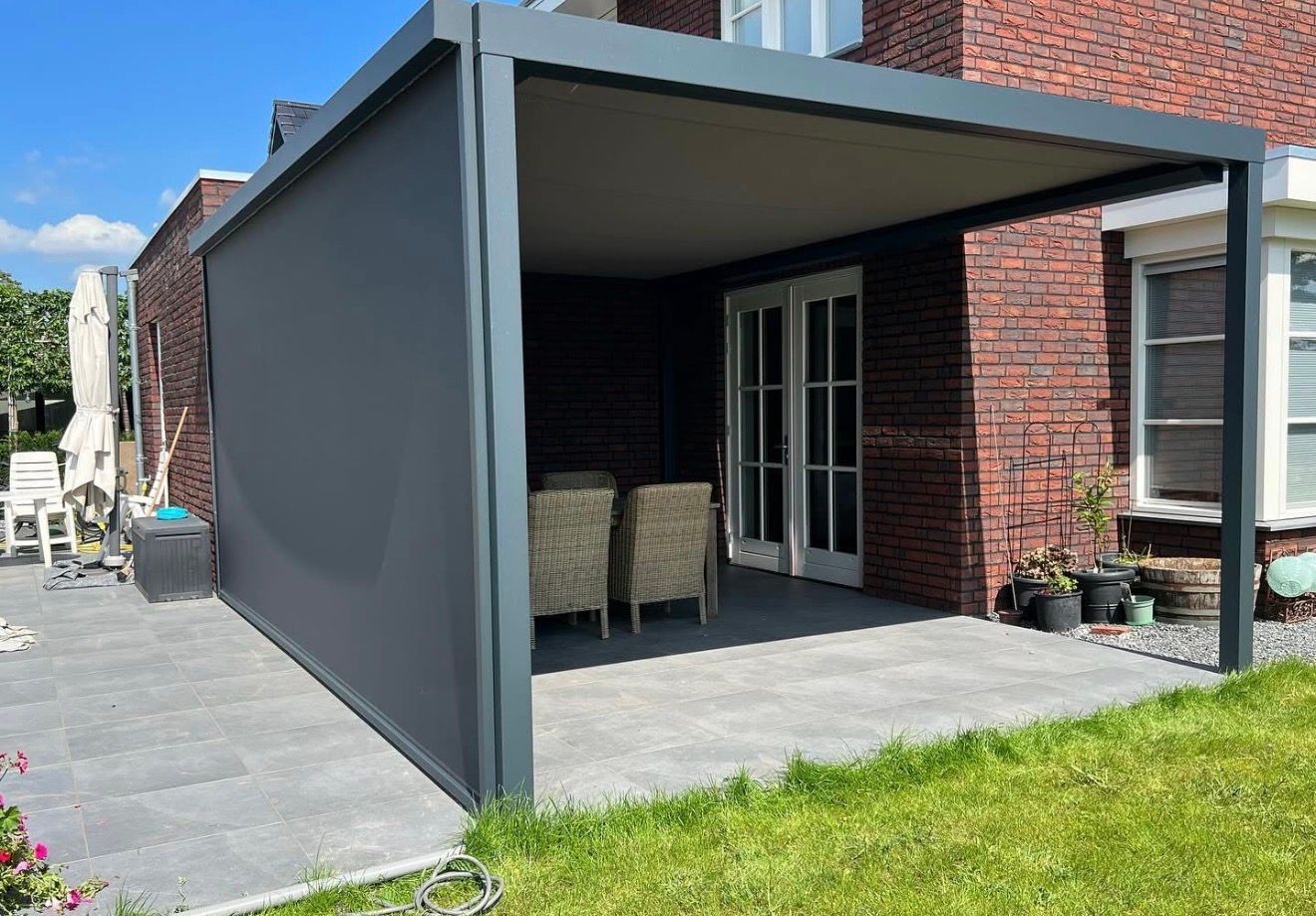 Terrasoverkapping met screen