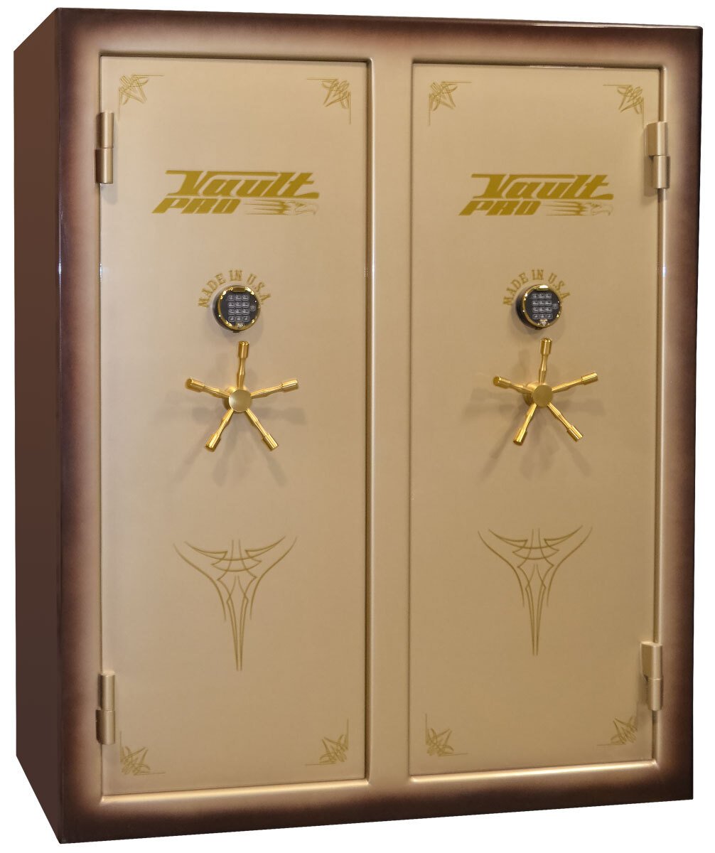 Double door safe large capacity for big gun collections. Made in the USA