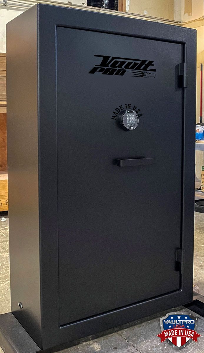 Image of custom safe to fit small space. Made in USA by Vault Pro