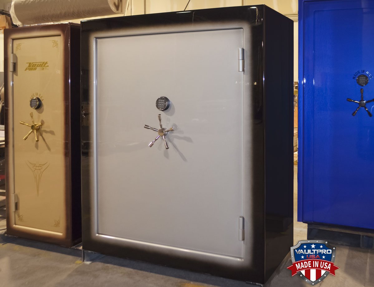 mid-size and large safes with custom two-tone gloss  finish. Pain