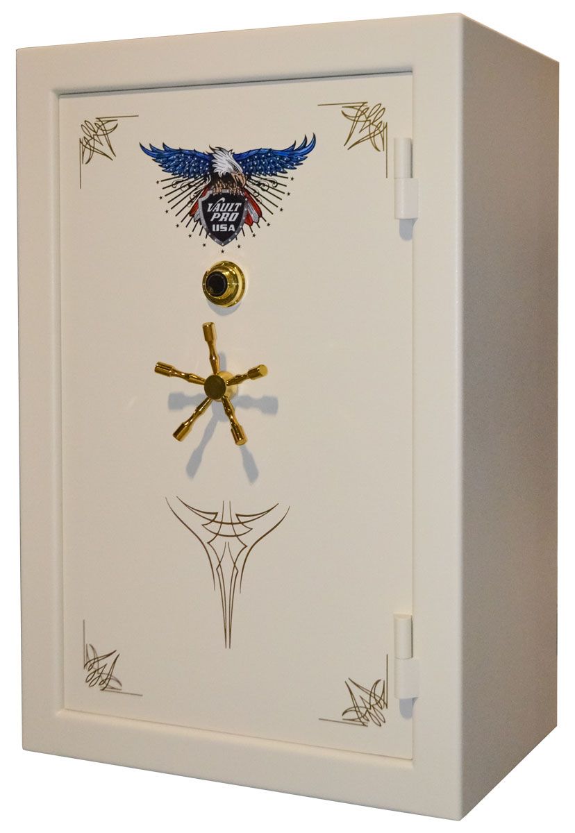 640 Model safe in optional gloss white finish.