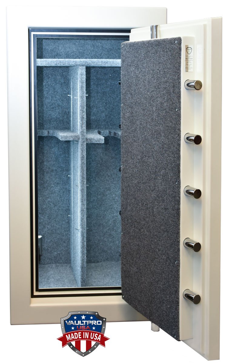 25-gun safe Gun safe configured for maximum long gun storage.