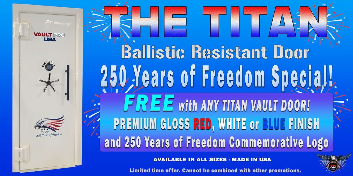 American made ballistic vault door on sale