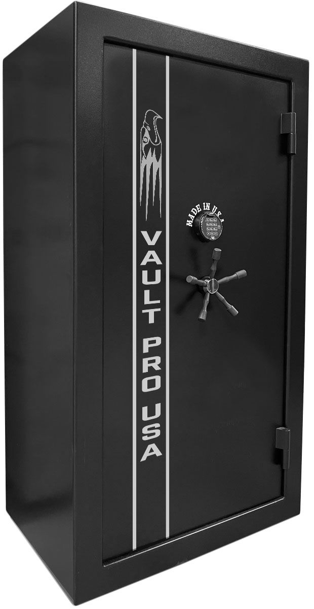 40-gun safes with Step-System Doors hand mounted to the safe body for super tight 1/16