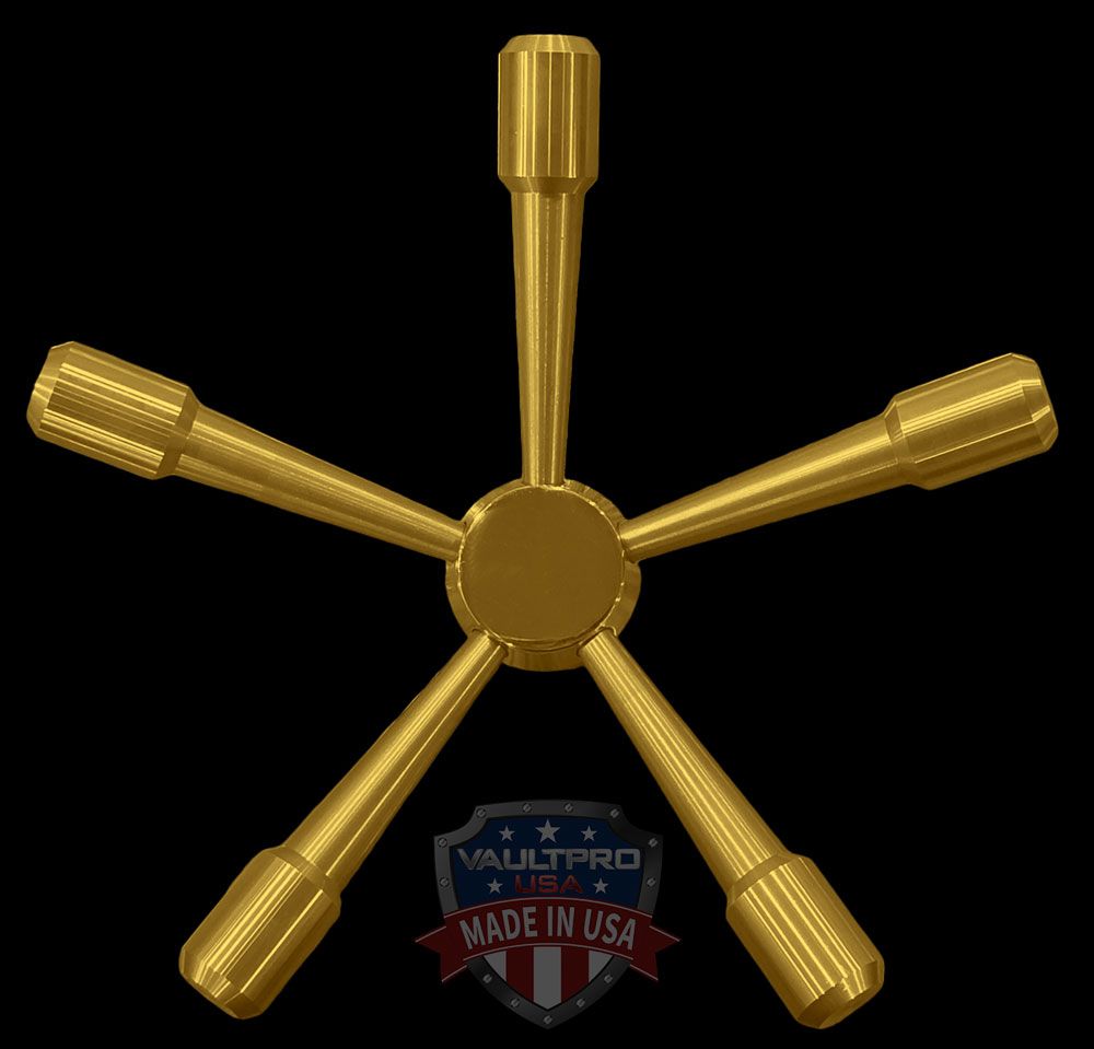 solid brass 5-prong bankers wheel