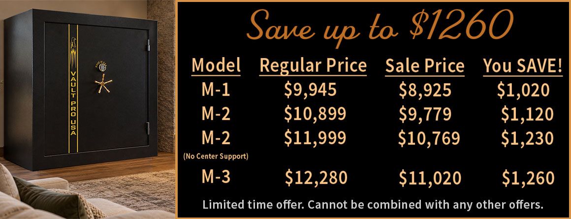 monster 100 gun safes on sale vault pro USA