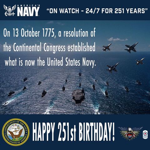 anniversary of founding of the US Navy