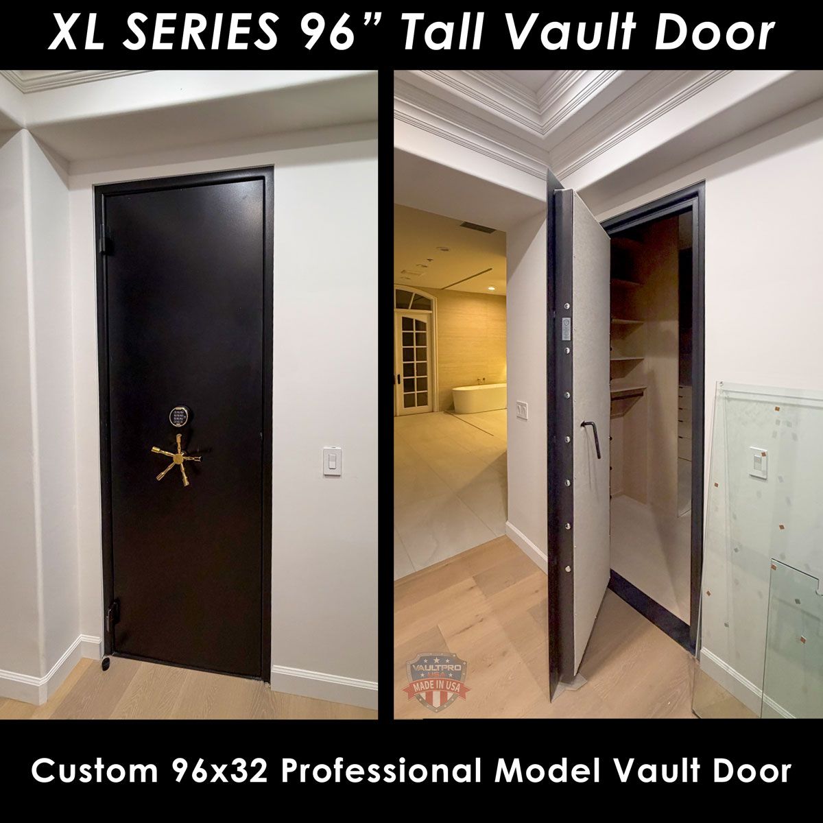 96 inch custom vault door made by Vault Pro USA