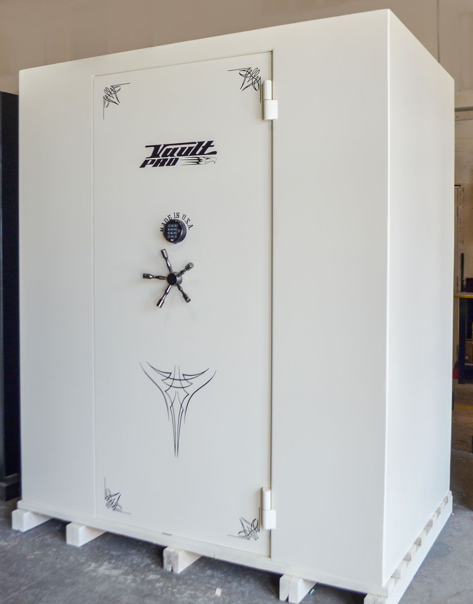 Defender 4'x6'x7' Walk-In Vault and Shelter. Finished in white.
