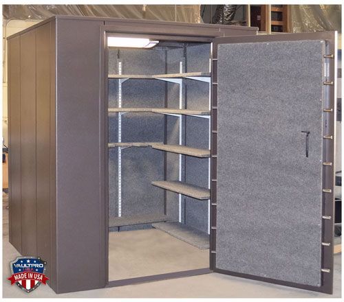walk in vault and safe room with emergency escape hatch