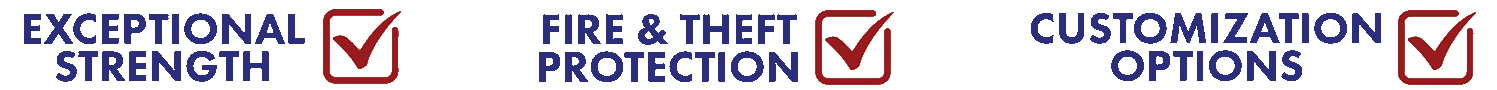 safes with superior strength, fire & theft protection, and customization options