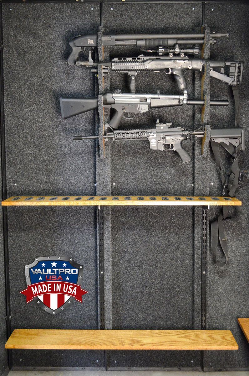 Store Your Weapons Vertically or Horizontally for Easy Access.