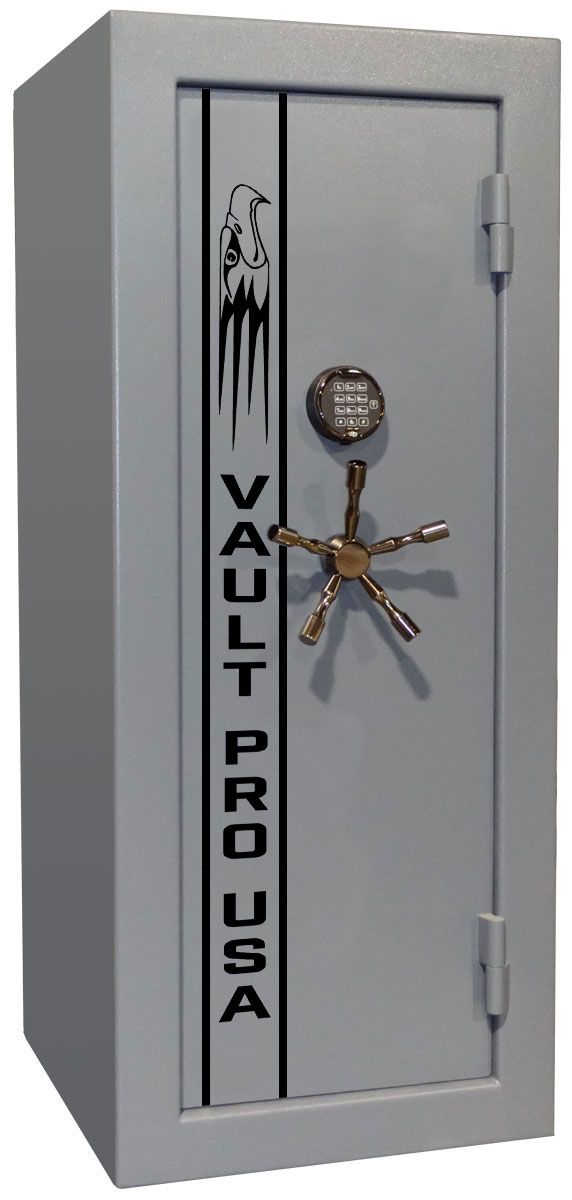 Compact gun safe in gray model C-625