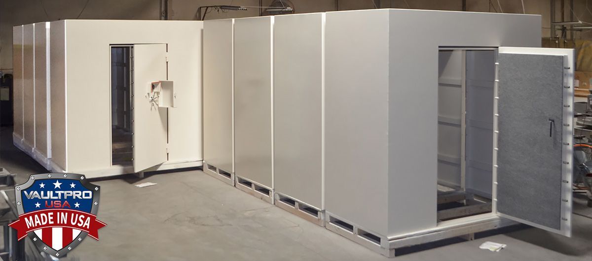 modular above ground walk in vault room final assembly and inspection