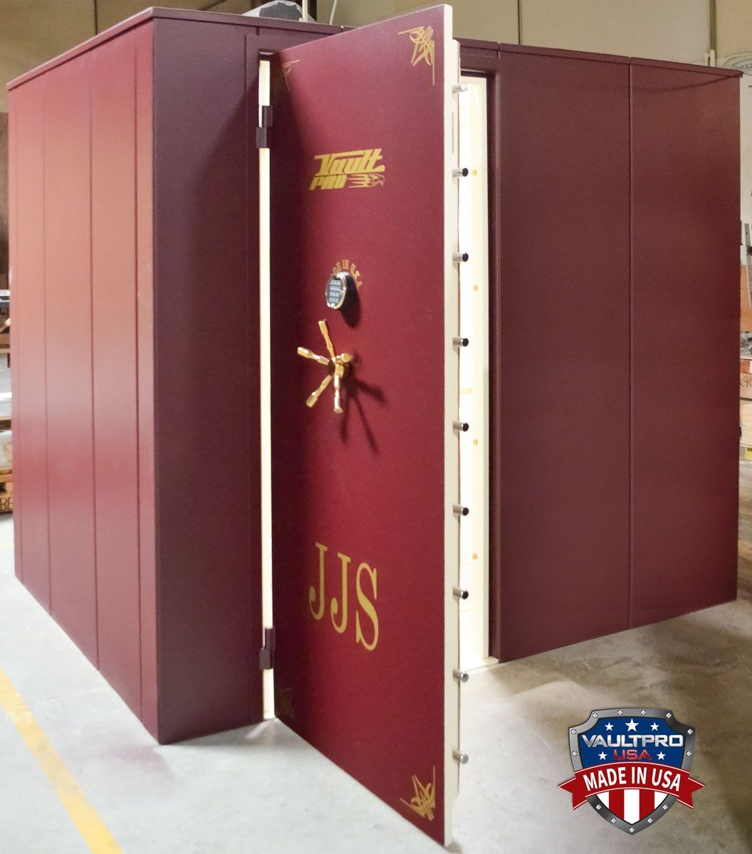 Vault room doors can be inswing or outswing depending on customer preference.