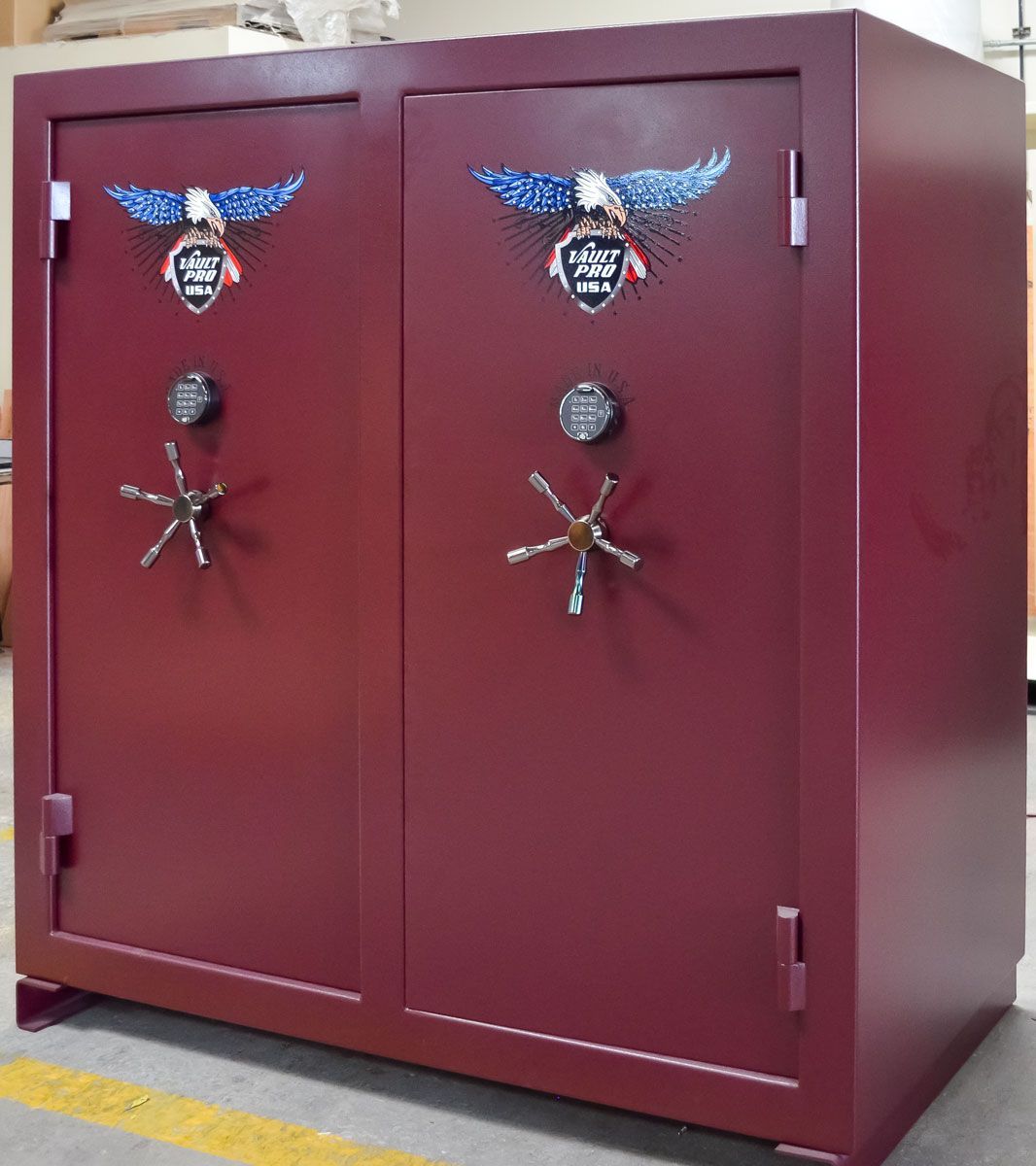 M-2 Monster double door safe in Burgundy by Vault Pro USA