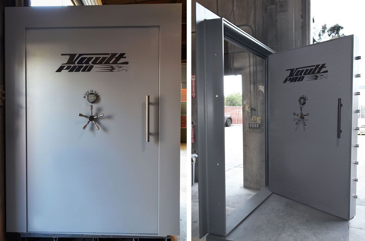 Very large inswing vault door 80 x 60 inches, made in America by Vault Pro USA