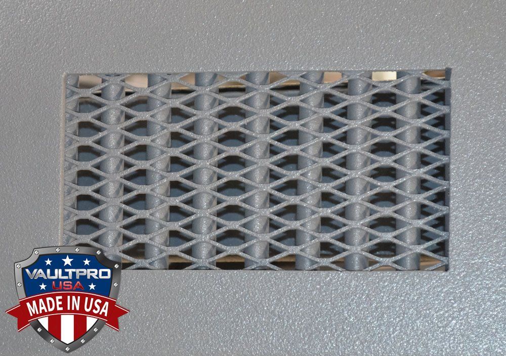 Ventilation for shelters and safe rooms. Reinforced steel mesh. Shelter safes rooms made in USA by Vault Pro