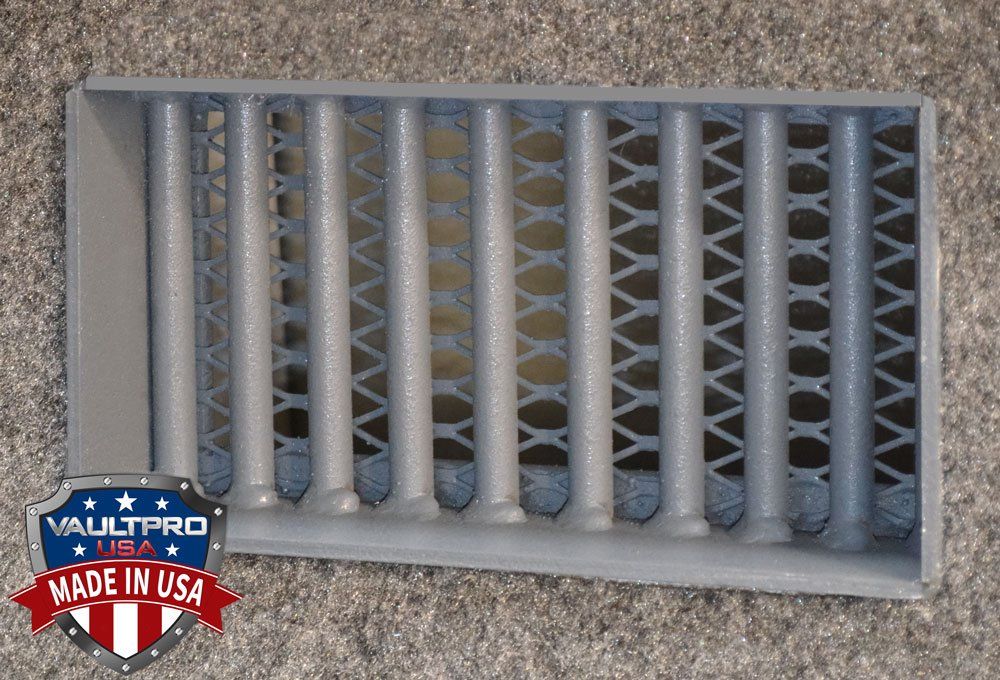 Ventilation system for shelters and safe rooms. Reinforced steel mesh. Shelter safes rooms made in USA by Vault Pro
