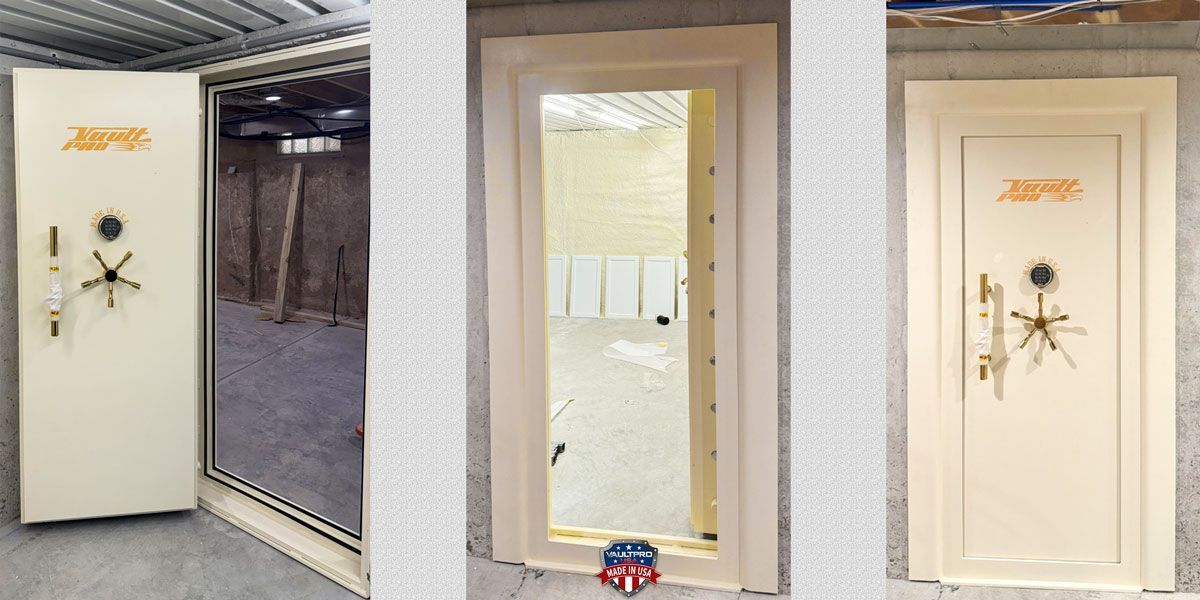 titan ballistic resistant vault door installed