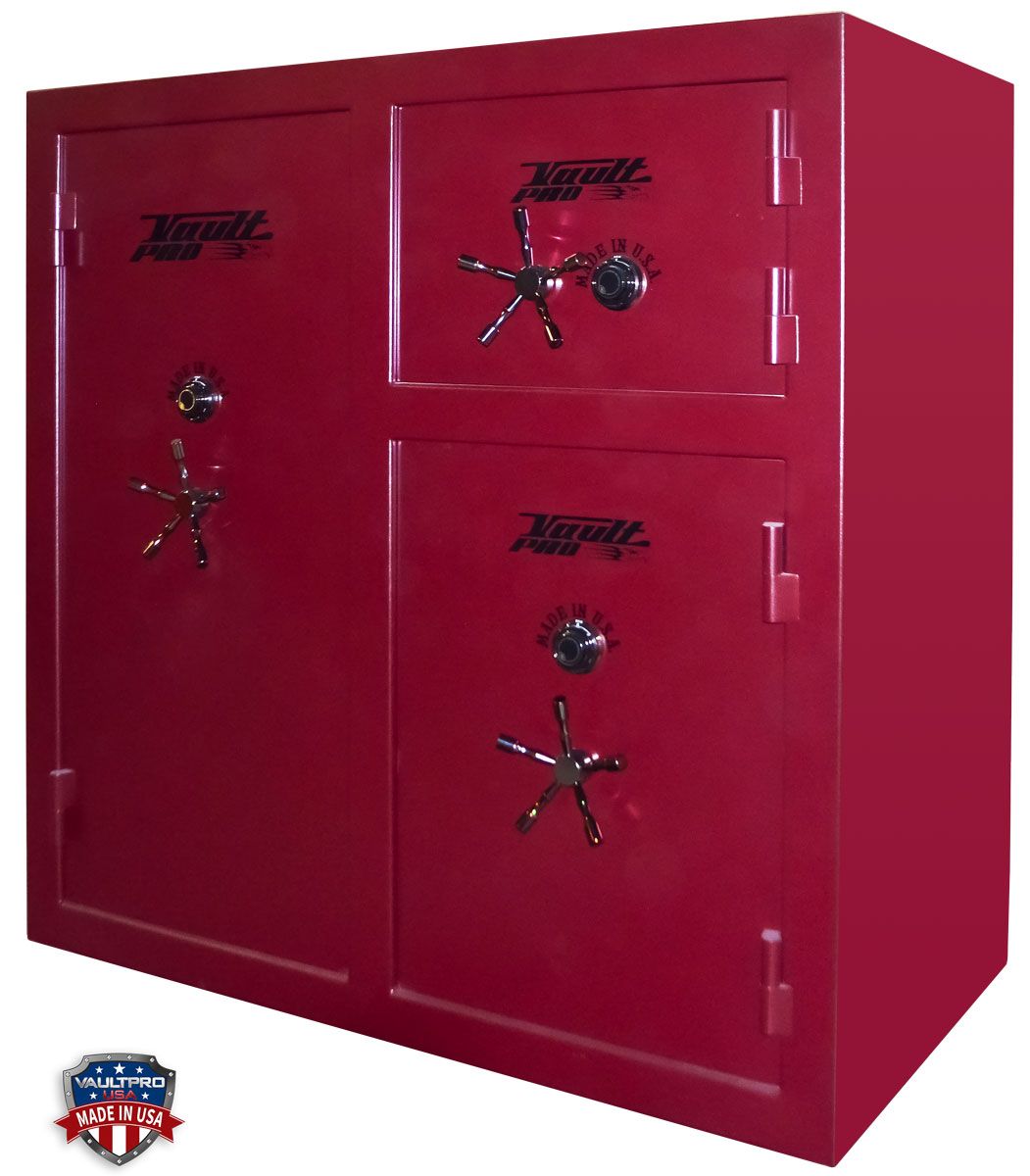 Monster Triple Door Safe - Three safes in one body. Made in America by Vault Pro USA.