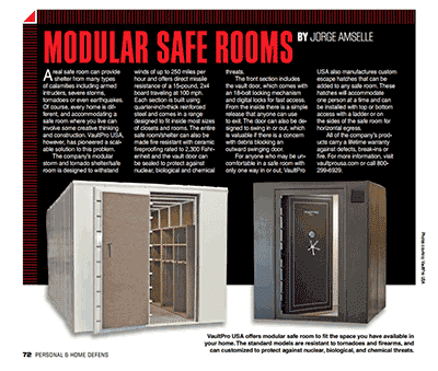 Vault Pro USA’s Modular Safe Rooms - Personal and Home Defense Magazine