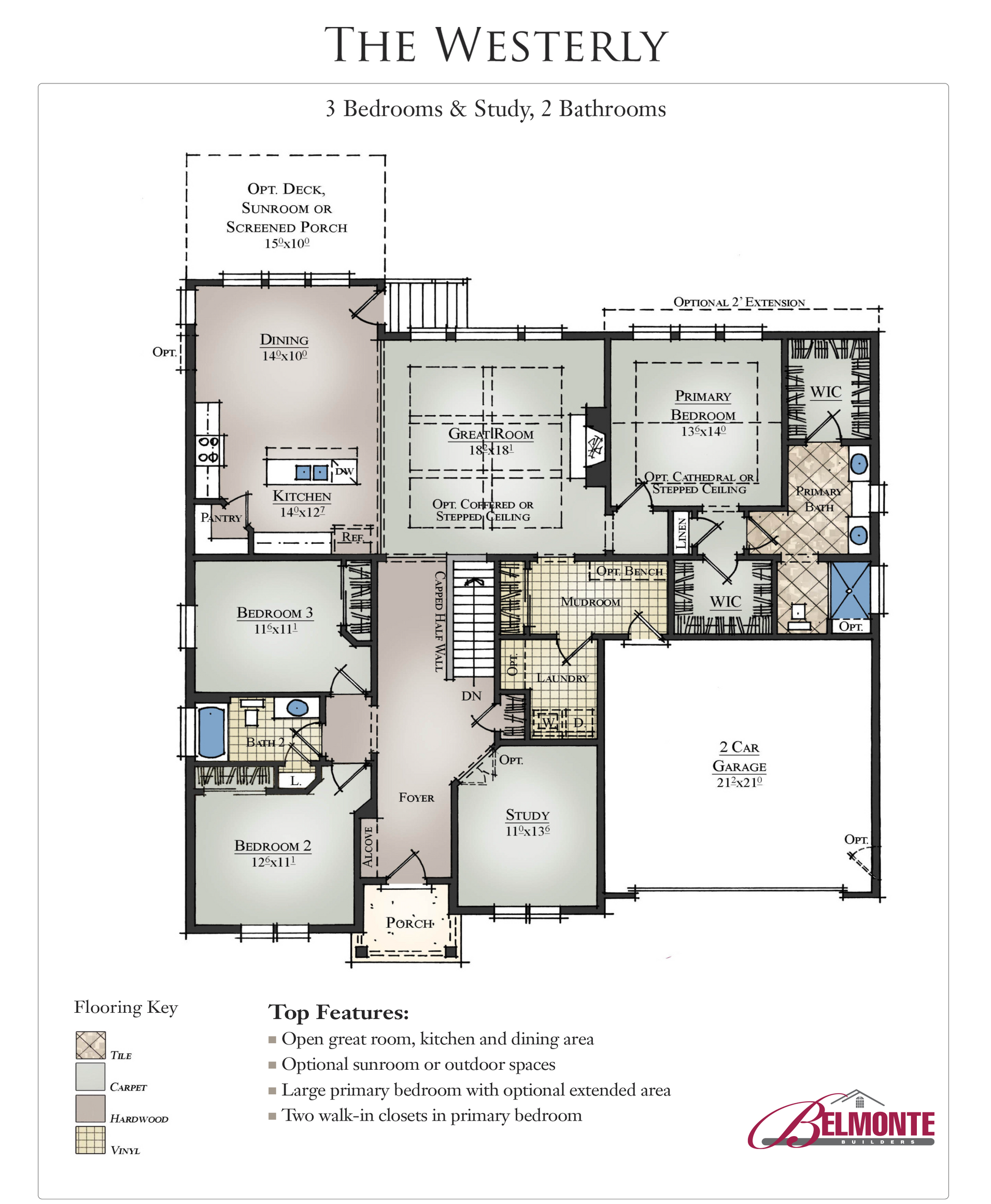 The Westerly - 2023 BIB Best New construction floor plan l
