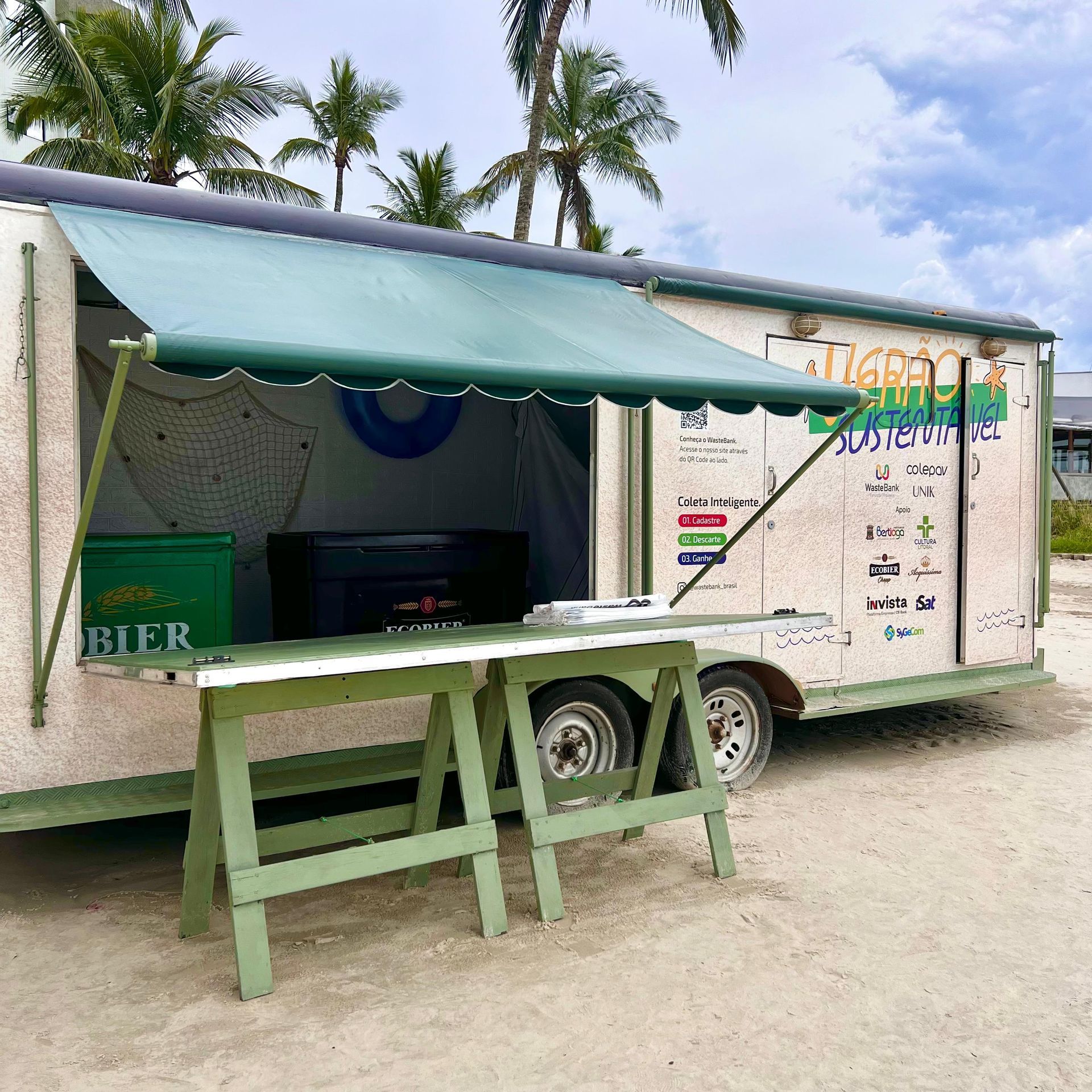 trailer sustentável  riviera de são lourenço bertioga