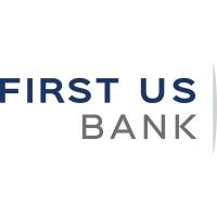 The first us bank logo is on a white background.