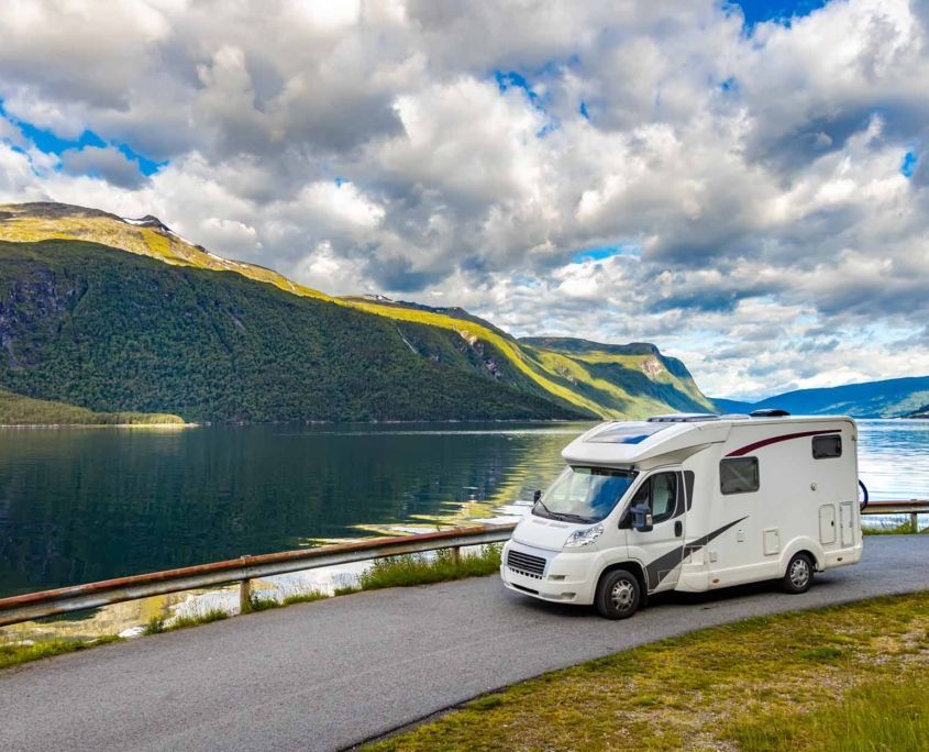 Family vacation travel RV, holiday trip in motorhome Family vacation travel RV, holiday trip in motorhome