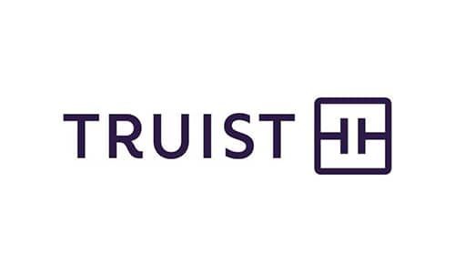 A logo for a company called truist hh on a white background.