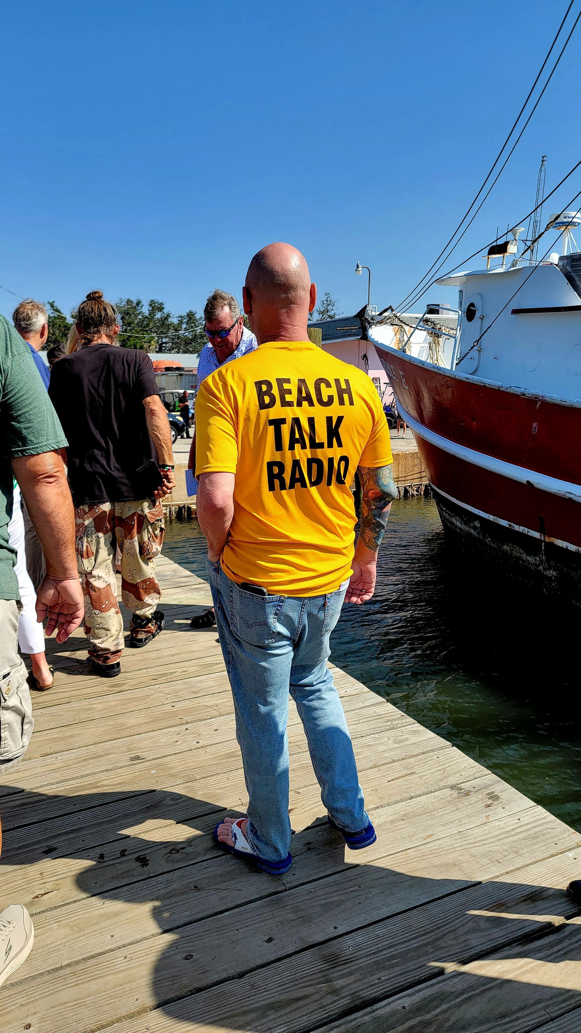 Man in yellow shirt 