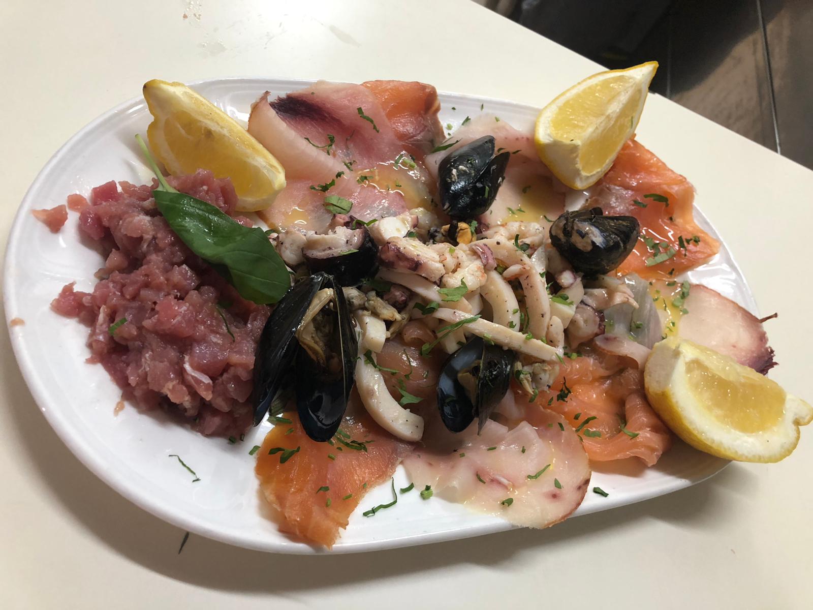 primo piatto a base di pesce fresco