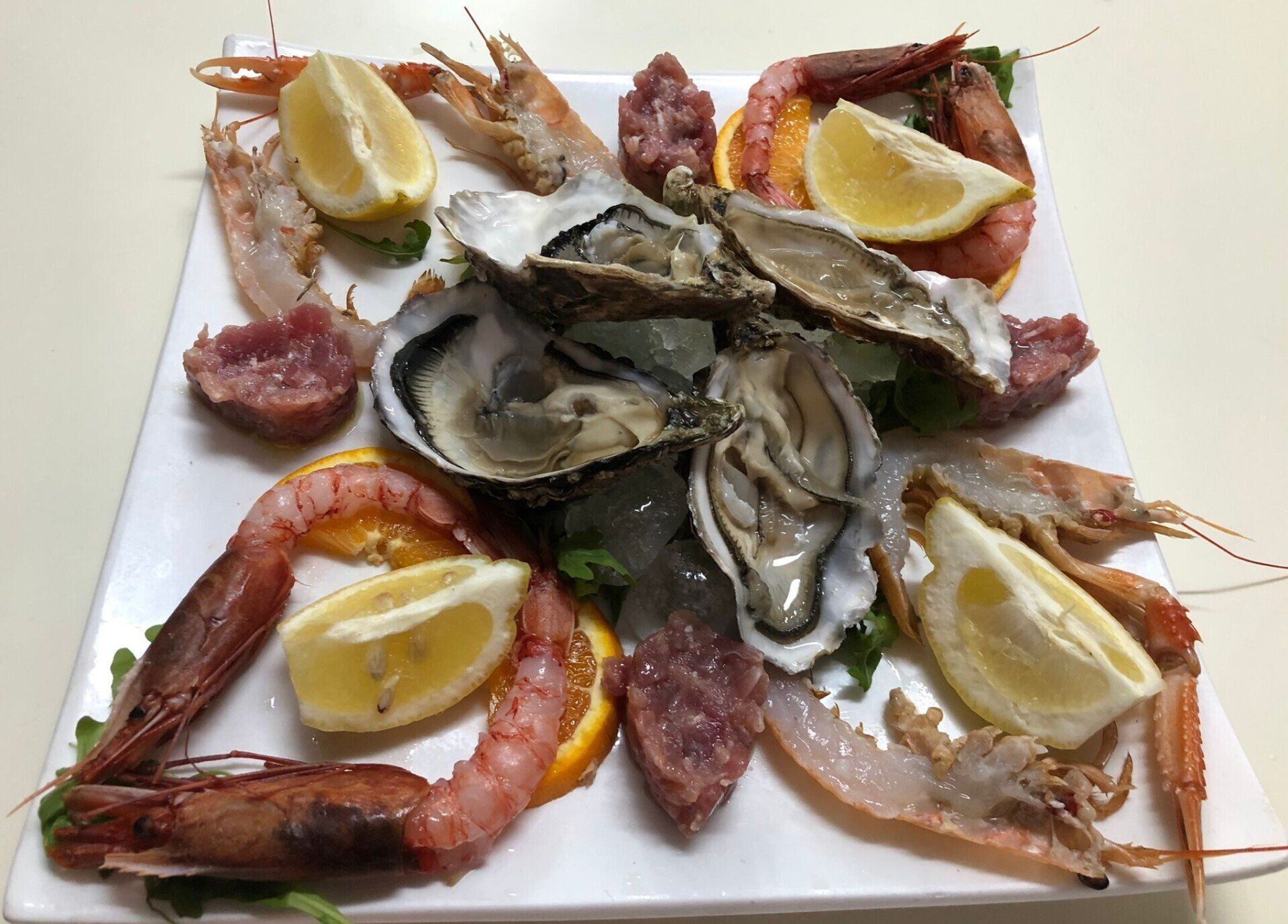 seafood crudités