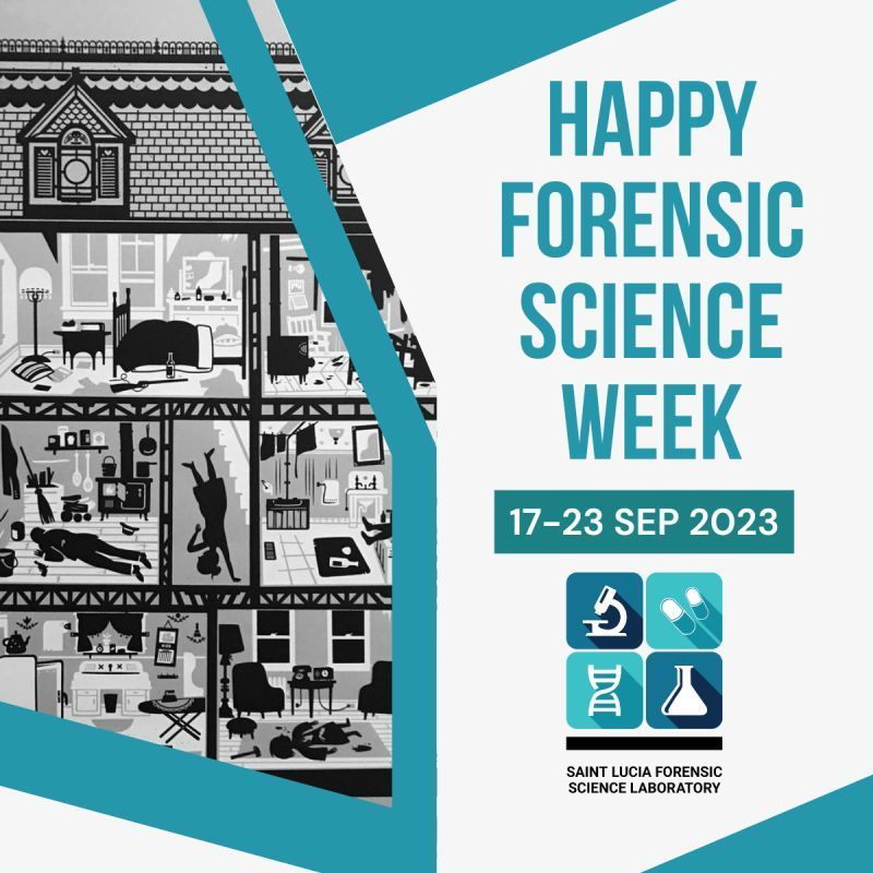 A poster that says happy forensic science week 17-23 sep 2023