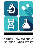 A logo for the saint lucia forensic science laboratory